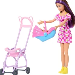Barbie Skipper Babysitter Lastenhoitaja ja rattaat