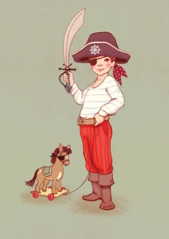 Belle & Boo Ahoy There merirosvo kortti