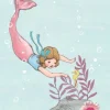 Belle & Boo Diving Mermaid merenneito kortti