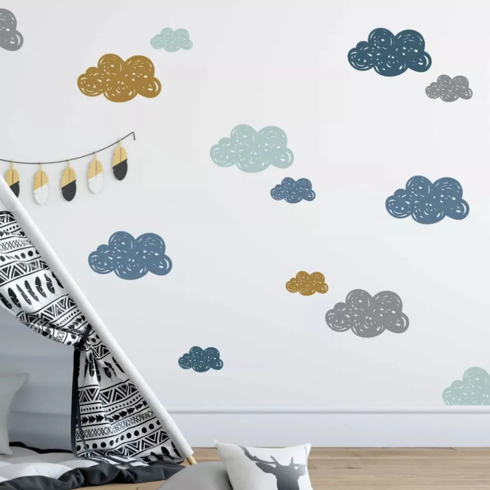 Decochic Pilvenhattarat -seinätarrat, persikka ja minttu