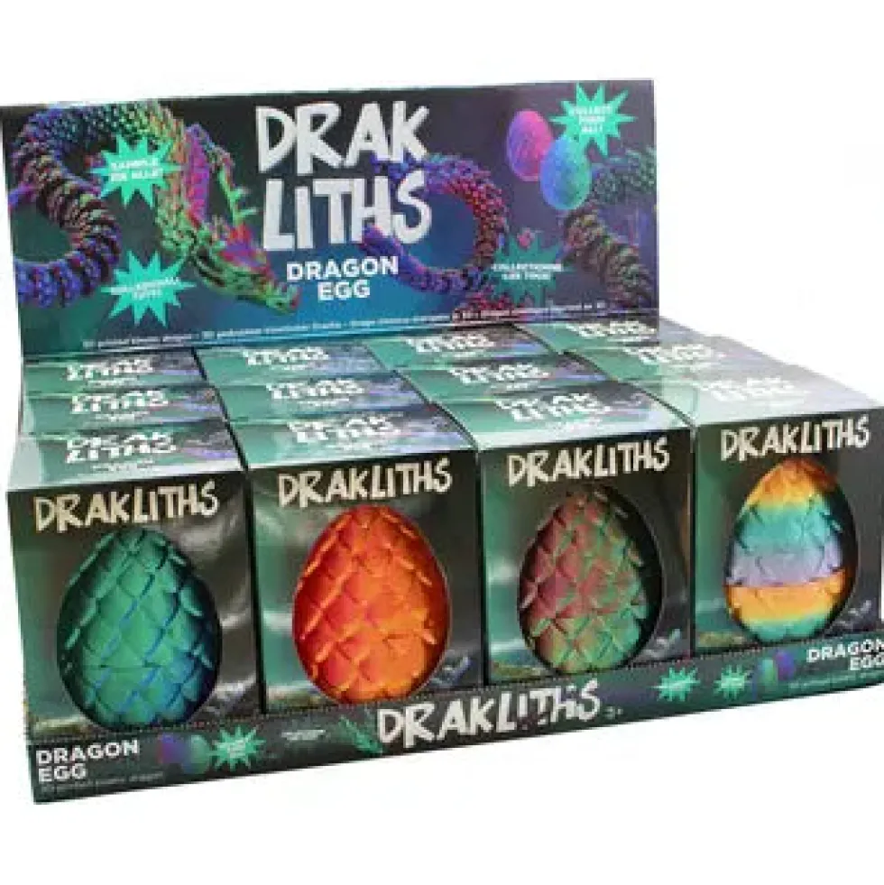 Drakliths 3D lohikäärme ja muna 15cm - lajitelma