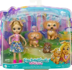 Enchantimals Gerika Golden Retriever nukke ja kultaiset noutajat