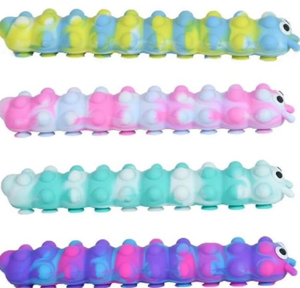 Fidget Pop-it lelu toukka imukupeilla 1kpl