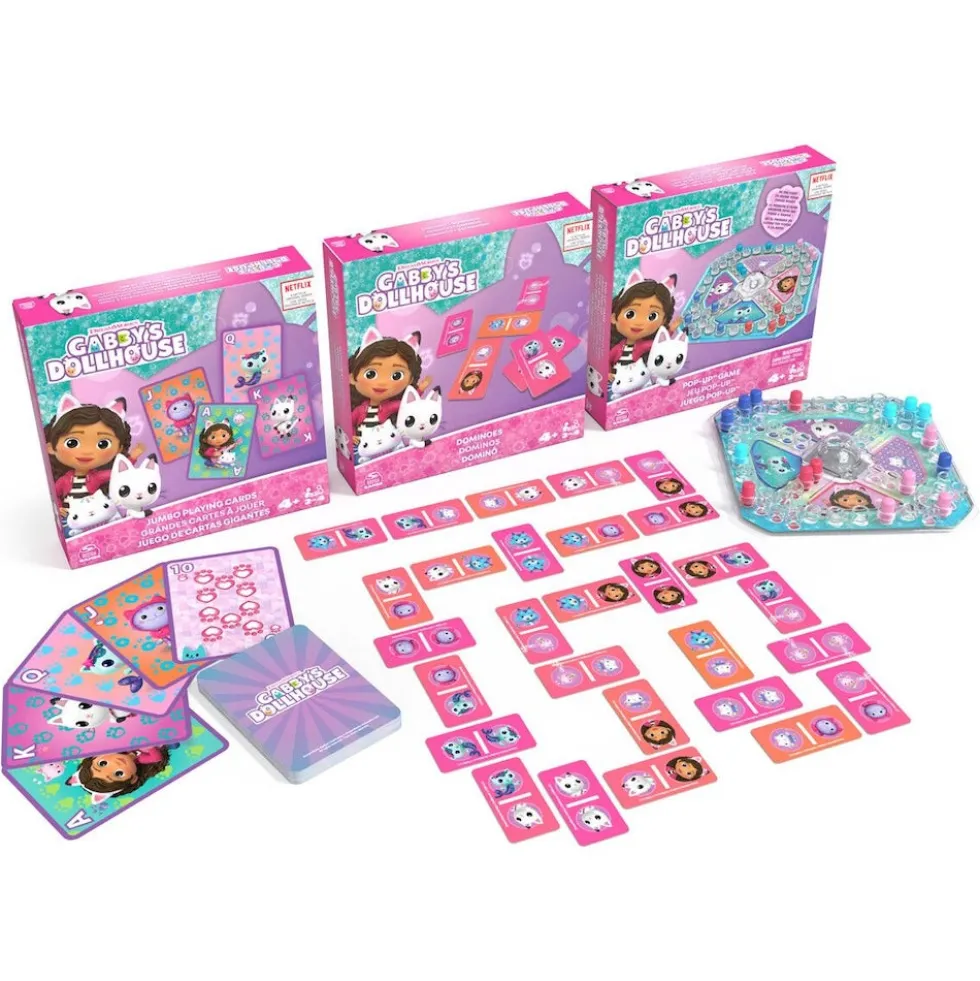 Gabbys Dollhouse Pelipaketti - 3 erilaista peliä!