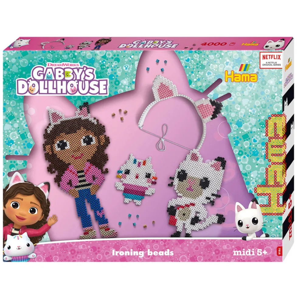 Hama helmi Midi 4000 kpl Gabbys Dollhouse