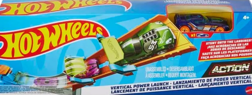 Hot Wheels Stunt Tracks Vertical Power Launch autorata leikkisetti