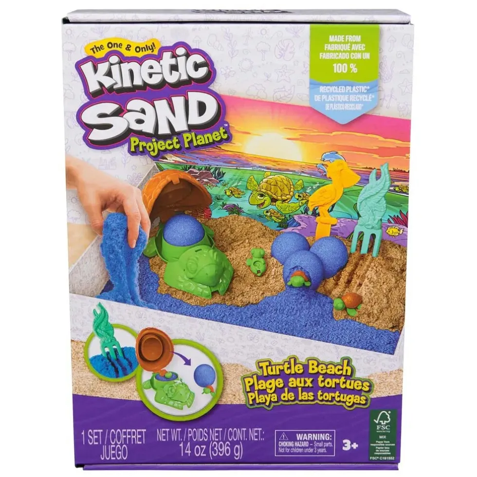 Kinetic Sand Turtle Beach taikahiekka setti
