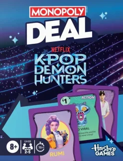 K-Pop Demon Hunters Monopoly Deal pelikortit
