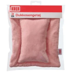 Krea nuken vaaleanpunainen peitto ja tyyny
