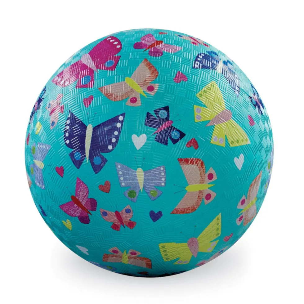 Lasten kuvioitu pallo - perhoset 18cm