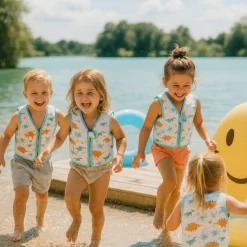 Lasten pinkki Uimaliivi Dinot S, 11-15kg