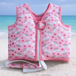 Lasten pinkki Uimaliivi sateenkaaret S, 11-15kg