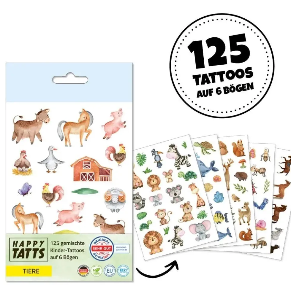 Lasten tatuointi kuvat 125kpl - Eläimet