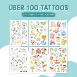 Lasten tatuointi kuvat 100kpl - Robotit ja monsterit