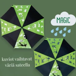 Lasten väriä vaihtava Sateenvarjo - Jalkapallo
