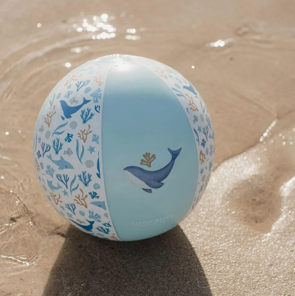Little Dutch puhallettava Rantapallo - Ocean Dream blue