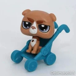 Littlest Petshop Bulldog vauva #3859