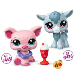 Littlest Pet Shop G7 S5 Valentines Pet Pair, Possu #435 ja Vuohi #436