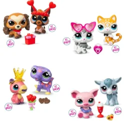 Littlest Pet Shop G7 S5 Valentines Pet Pair, Spanieli #431 ja Saksanpaimenkoira #432