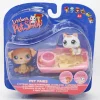 Littlest Petshop Mopsi #133 ja Kissa pentu #134