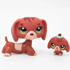 Littlest Petshop Mäyräkoira #3601 ja vauva #3602