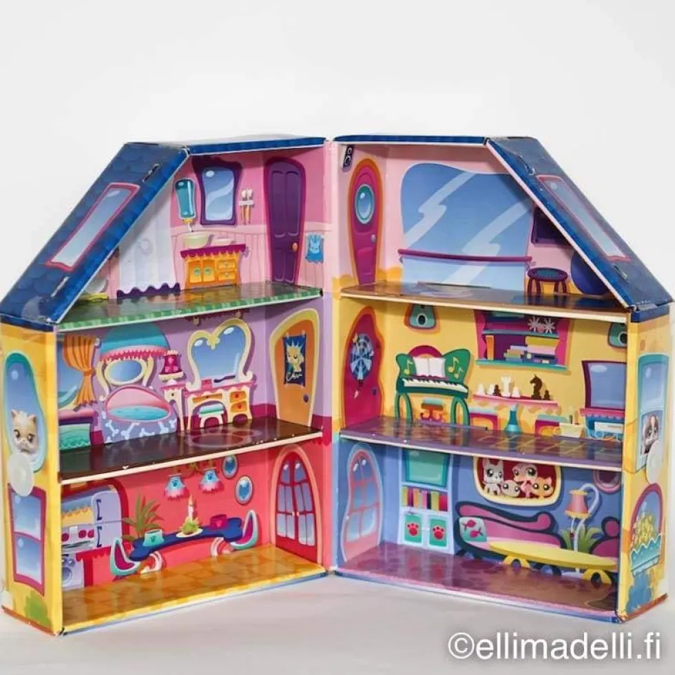 Littlest Petshop pahvi Talo
