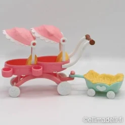 Littlest Petshop Tuplarattaat ja peräkärry