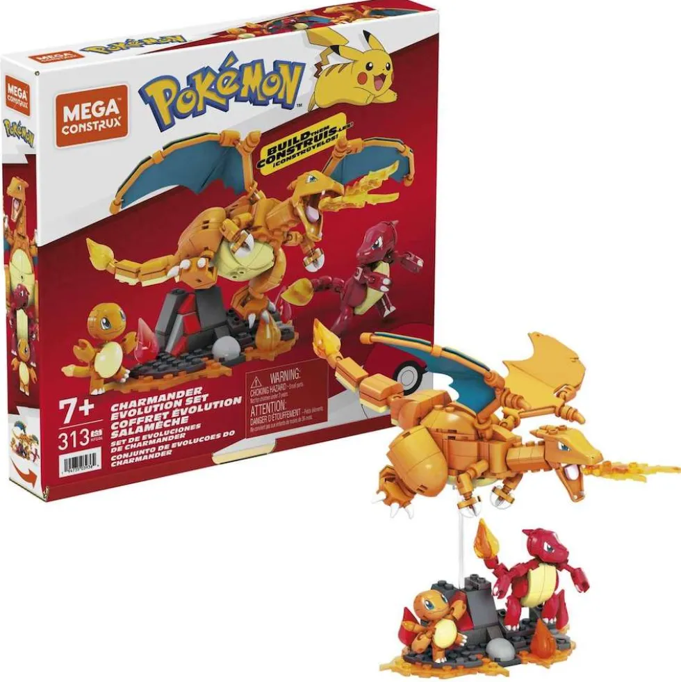 Mega Construx Pokemon Charmander Evolution -rakennussetti