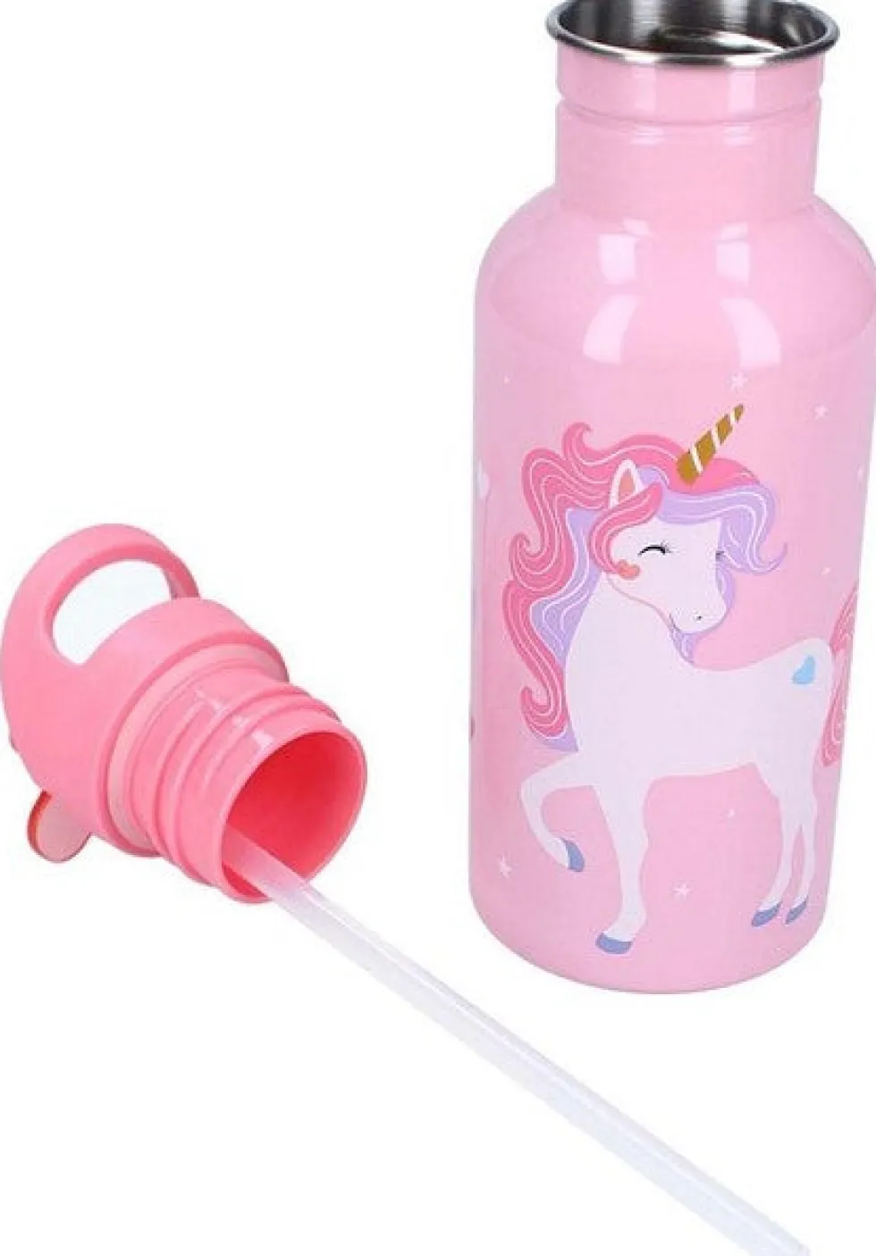 Metallinen juomapullo 500ml - Yksisarvinen