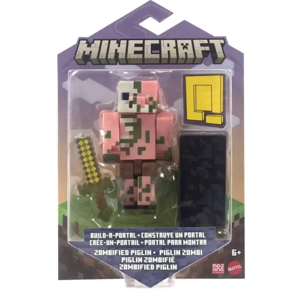 Minecraft Build-A-Portal Zombified Piglin -figuuri