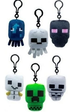 Minecraft pehmo maskotti klipsillä - lajitelma tuote