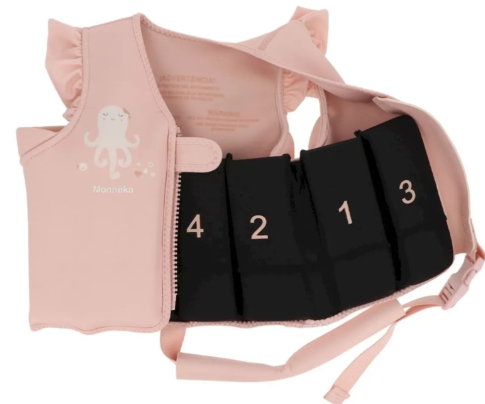 Monnëka lasten uimaliivi pink Octopus 3-6v