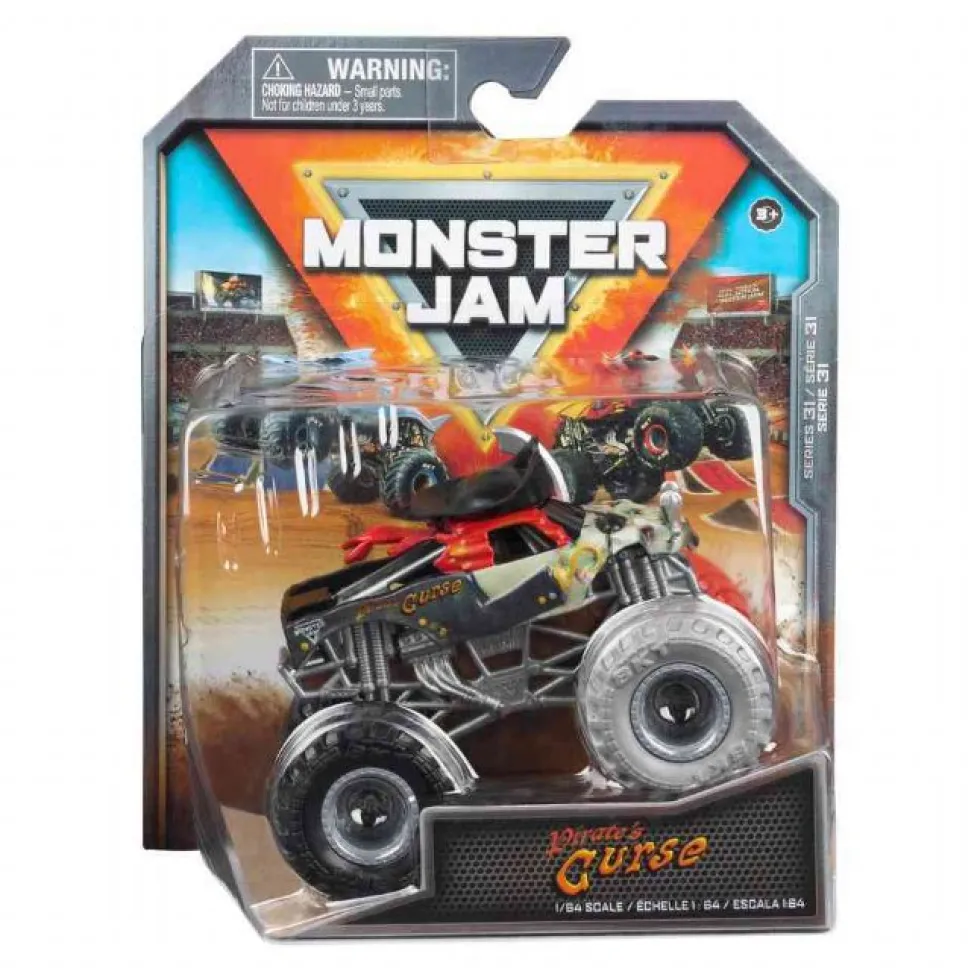 Monster Jam Pirate's Curse monsteri auto 1:64