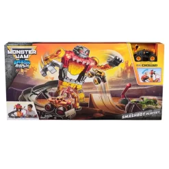 Monster Jam 1:64 Smash & Bash Smashbot stuntti setti