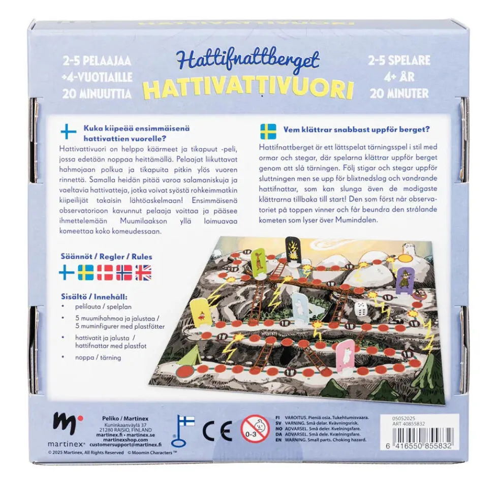 Muumi ja Hattivattivuori lautapeli 4+
