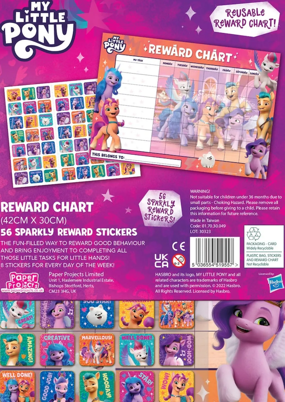 My Little Pony Palkintotaulu + tarrat