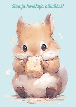 Onnittelukortti Hamsteri