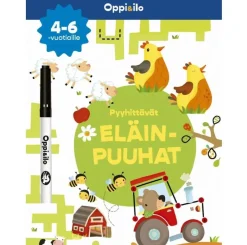 Oppi&ilo Pyyhittävät eläinpuuhat 4-6v