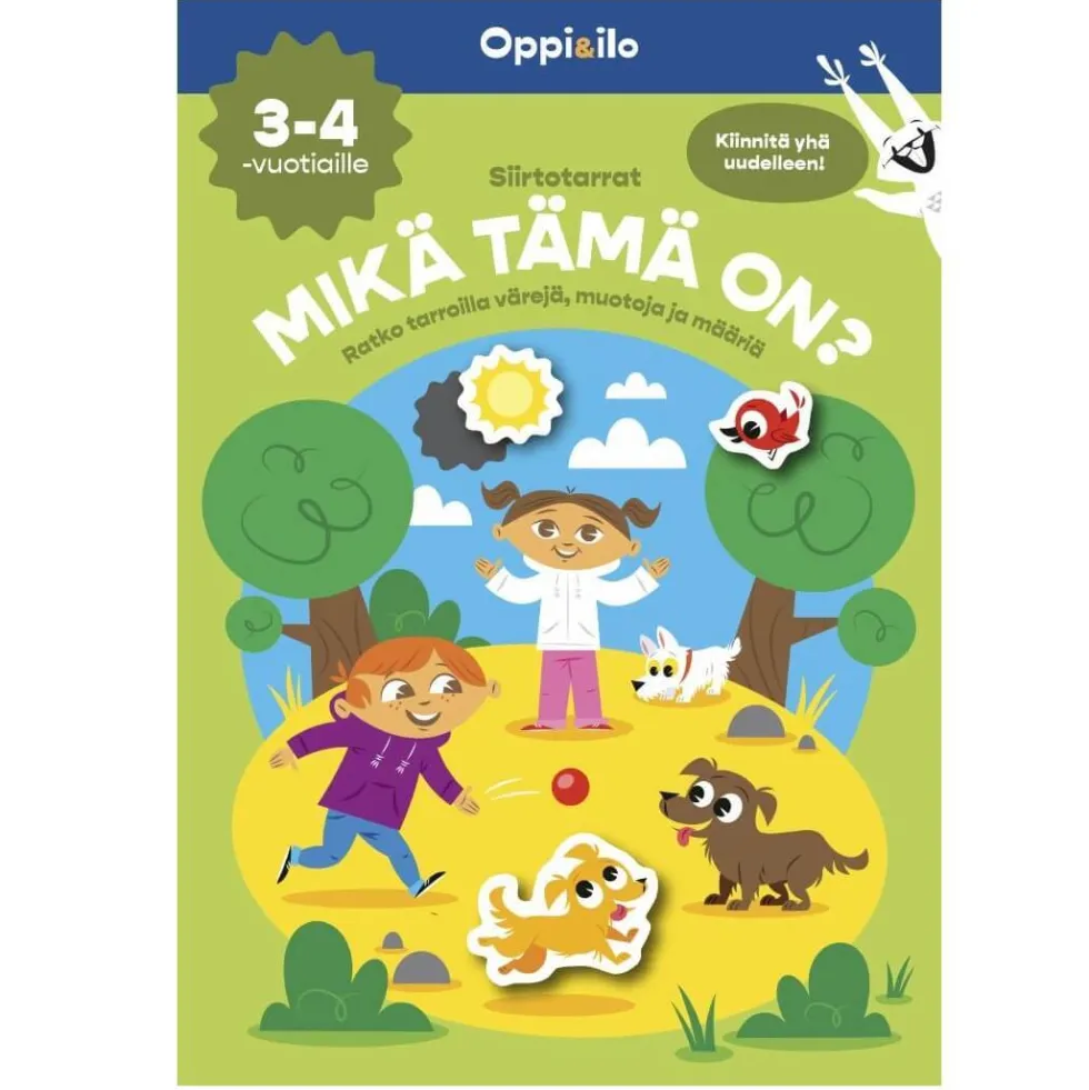 Oppi&ilo Siirtotarrat Mikä tämä on? -puuhakirja 3-4v