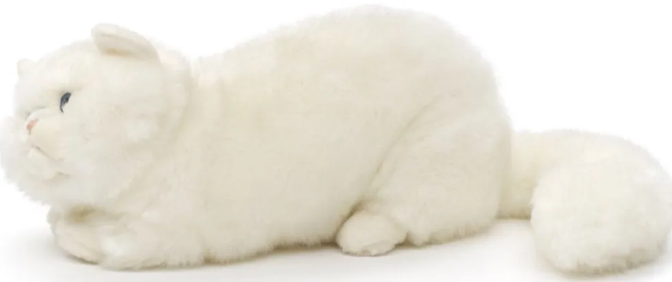 Persialainen kissa pehmolelu valkoinen 30cm