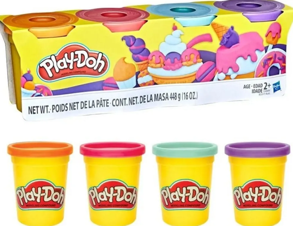 Play-Doh muovailuvaha 4kpl pakkaus - lajitelma