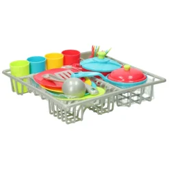 Play lasten keittiö leikki astiat ja kuivausteline