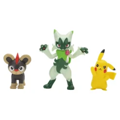 Pokemon Battle figuuri 3-Pack - Pikachu, Floragato, Litleo