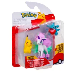 Pokemon Battle figuuri 3-Pack - Ponyta, Pikachu, Gible
