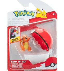 Pokemon Charmander figuuri ja Clip'n' Go - poke pallo