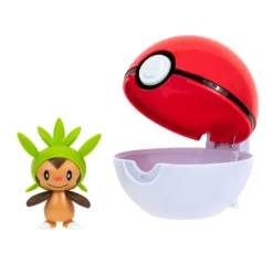 Pokemon Chespin figuuri ja Clip'n' Go - poke pallo