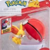 Pokemon Fennekin figuuri ja Clip'n' Go - poke pallo