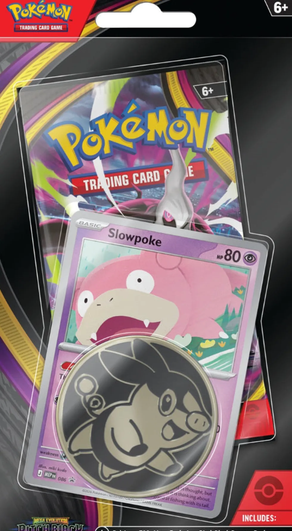 Pokemon Mega Evolution 05 Pitch Black Checklane Blister - Slowpoke