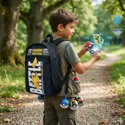 Pokemon Musta Pikachu koulu Reppu