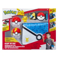 Pokemon Poké Ball Clip 'n' Go Pikachu - vyö ja laukku setti
